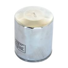 Filtro de aceite cromado Athena para Buell Cyclone 1200 97-02, Lightning/Thunderbolt 1200 94-02/Harley Davidson 63731-99, 63731-99A, 63798-99/HF171C