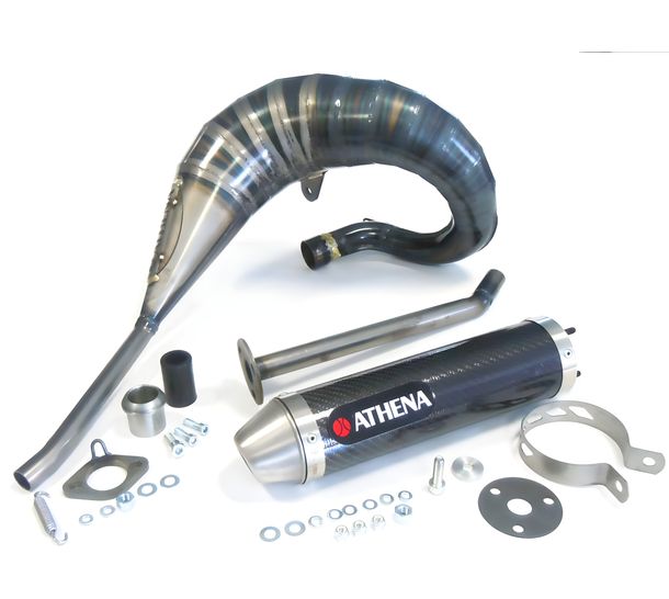 Auspuff Athena Racing 80ccm Carbon für Derbi Senda 2000 für DRD / Gilera RCR für SMT