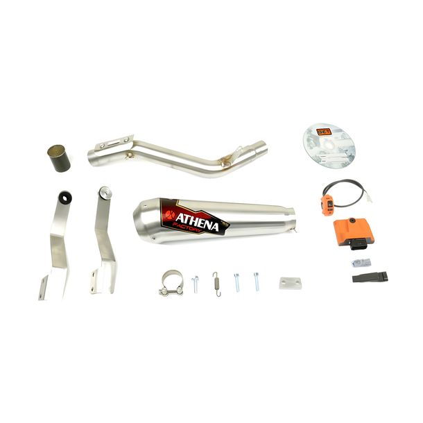 Exhaust system with engine control unit Athena Stage 1 Power ECU for KTM Duke 200 year 11-14