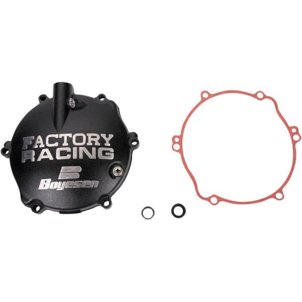 carter d'embrayage Boyesen Factory Racing noir pour Yamaha YZ 125 94-04