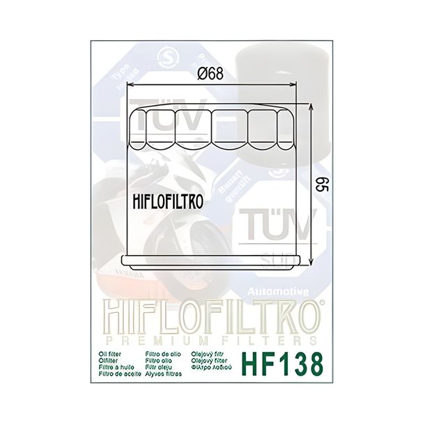Ölfilter Hiflo HF138C für Aprilia RSV4, Cagiva V-Raptor, Suzuki GSX-R, Hayabusa – Bild 2
