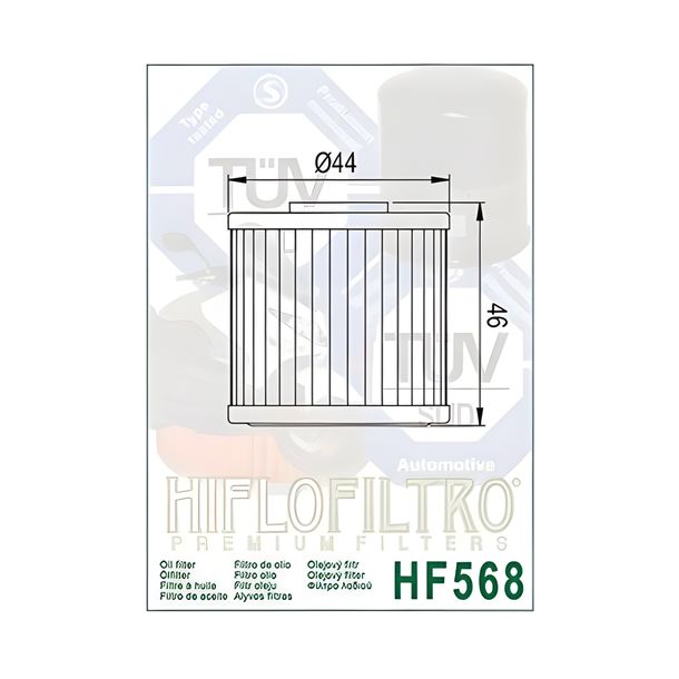 Filtro de aceite Hiflo HF568 para Kymco Xciting i 400 cc