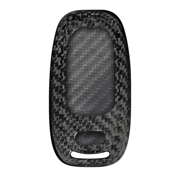 Coque de clé Lampa en fibre de carbone pour clés de voiture, configuration individuelle - compatible avec - Audi - 2