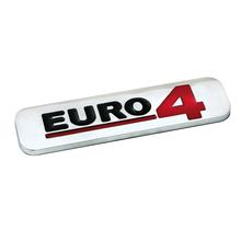 Emblema de proteção ambiental 3D cromado - 100x25 mm - Euro 4