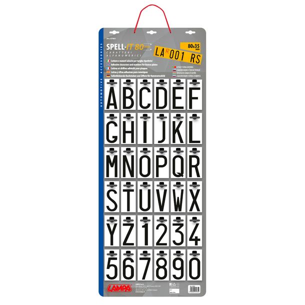 Spell-It, assortimento completo di supporti appendi-componenti da 360 pezzi - 80x35 mm