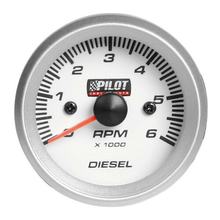Drehzahlmesser Diesel 0-6000 RPM - Ø 2” (52 mm) - Blue-Light - 4/6/8 Zylinder