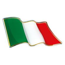Adhésif 3D - Drapeau Italien, 1 pièce - 78x40 mm
