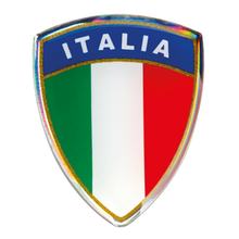 Sticky 3D - Scudetto Tricolore Italien, 1 Stück - 35x45 mm
