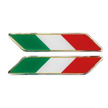 Adesivi 3D - Tricolore Italiano corto diagonale, 2 pezzi - 88x16 mm