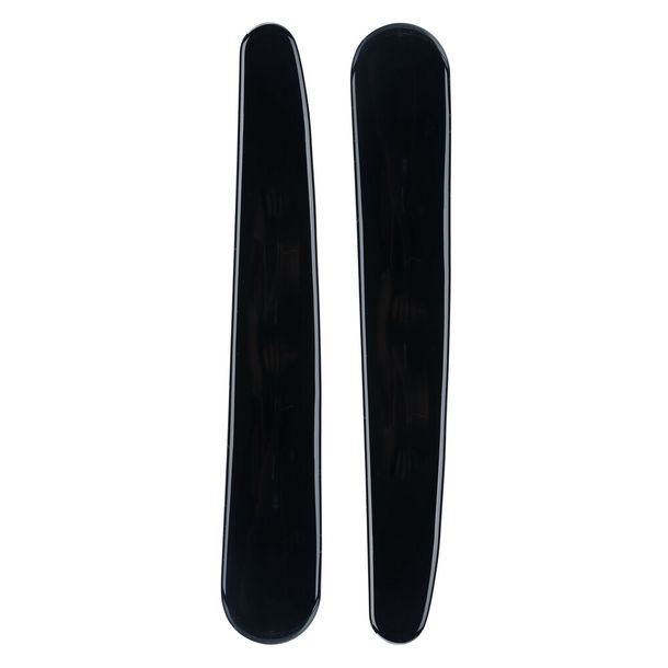 Black Trim, 2-piece Bumper Protection Set made of Epoxy - Black