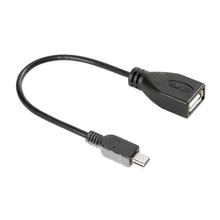 Cavo USB OTG > Mini-USB - 20 cm - Nero