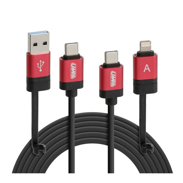 Cable Lamp Ultimate 6 in 1 - 100 cm - Black