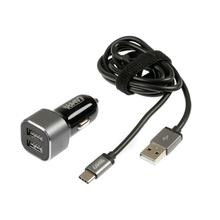 Kit 2 in 1 USB Tipo-C - Ricarica Rapida - 12/24V