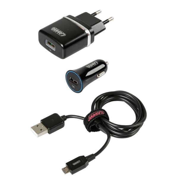 Kit 3 in 1 Micro-USB - 12/24V + 230V
