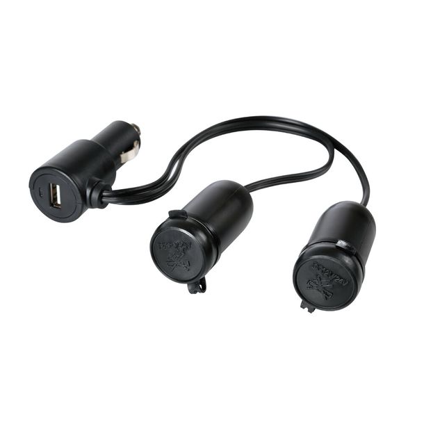 Doppelter Stromanschluss mit USB - 12/24V