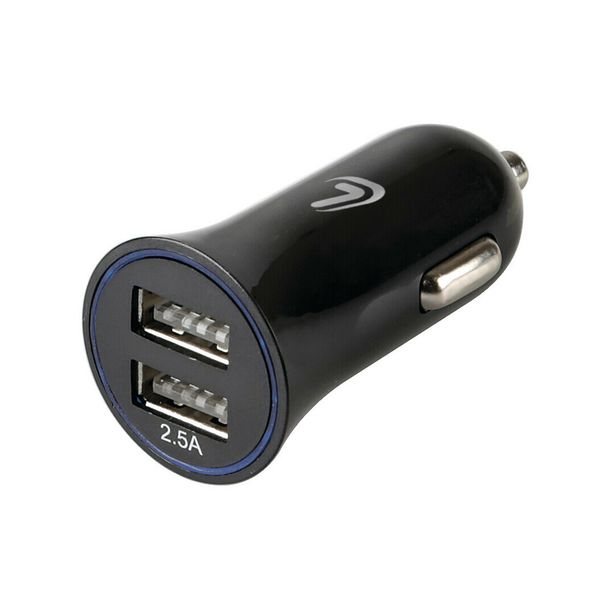 Chargeur 2 ports USB - 2500 mA - 12/24V