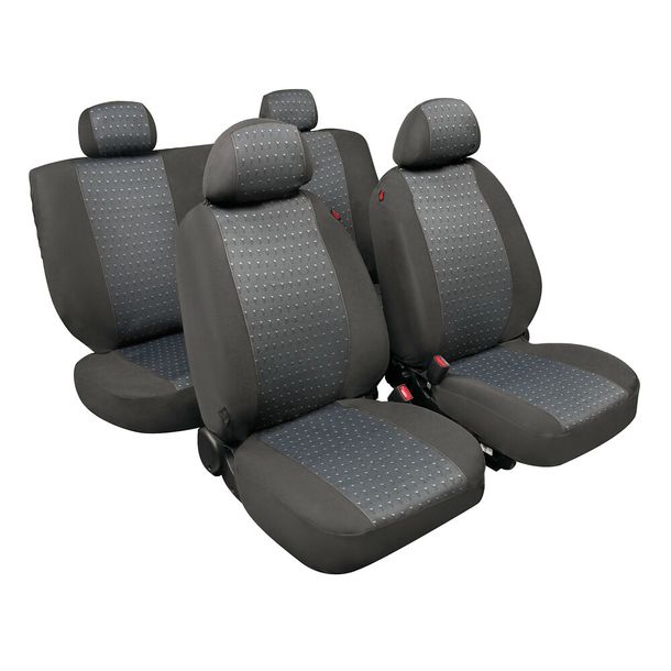 Rex Basic-Fit, Set coprisedili coordinati in Jacquard, universale - Antracite