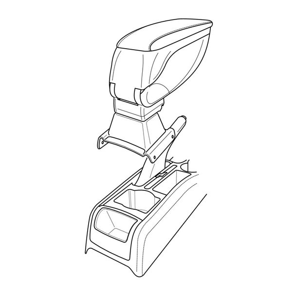 Supporto per Bracciolo Lampa compatibile per Skoda Yeti (10/09>12/17)