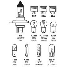 Lampa Kit Ersatzlampen 11 St., Halogen H4 - 12V
