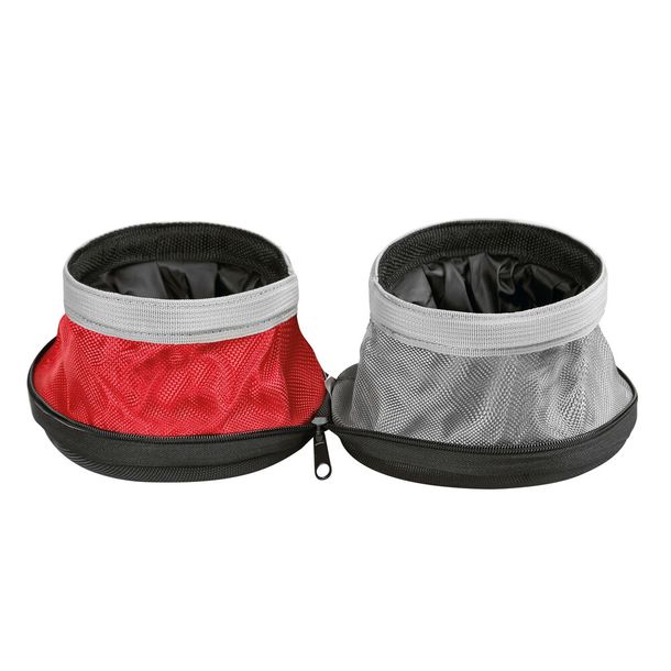 Comedero Doble para Mascotas, para Viajes - 1100+1400 ml