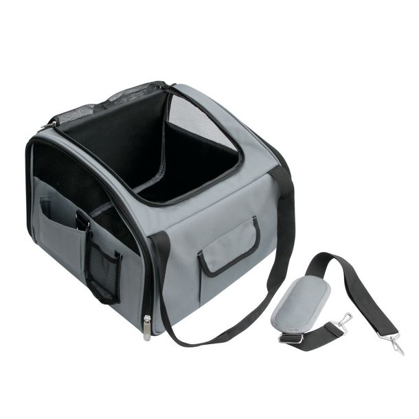 Zit- en transportbox voor dieren, voor- of achterbank.