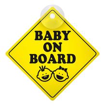Bimbo a bordo, Schild mit Saugelement
