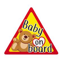Baby aan boord, bord met statische sticker
