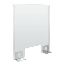 Protetor de acrílico com abertura para balcões e mesas de trabalho - 660x760 mm
