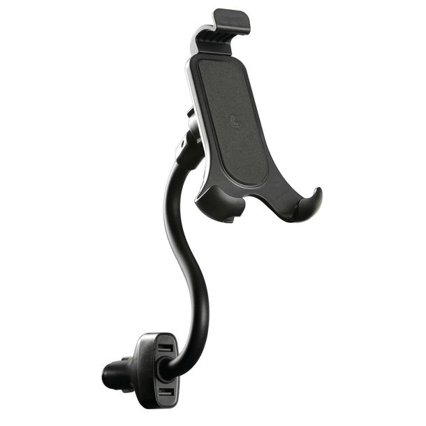 Support de téléphone, support mobile avec bras flexible et double prise USB, 12/24V