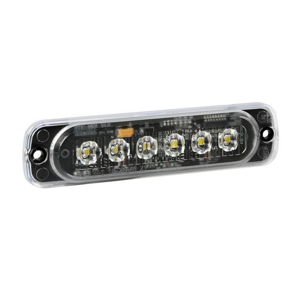 Luz de señal multifuncional con 6 LEDs, 12/24V - Naranja
