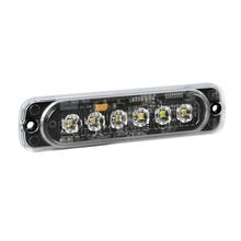 Luz Estroboscópica Multifuncional con 6 LEDs, 12/24V - Blanco