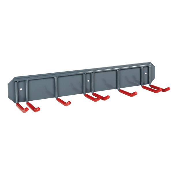 Organisateur Mural de Garage

**Description du Produit**

Ce système d'organisation mural est idéal pour ranger et organiser vos outils et accessoires de garage. Fabriqué en acier robuste, il offre une solution durable et pratique pour main