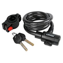 Asper, Anti-Diebstahl-Kabel aus Stahl mit Led-Leuchte - Ø 12 mm - 100 cm
