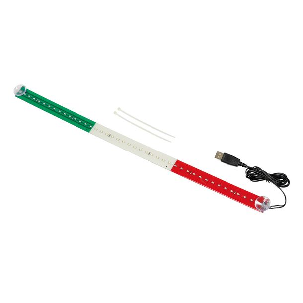 Warning Flag Lampa 60 cm, 42 LEDs, USB - Italy