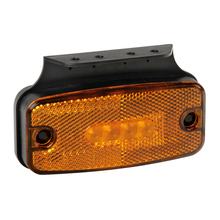 Obrysové světlo s odrazkou a držákem, 10/30V - 4 LED - Oranžová