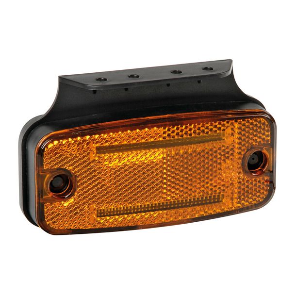 Feu latéral avec réflecteur et support, 10/30V - 2 LED - Orange