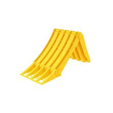 Origamy, foldable thermoplastic wheel chock, base DIN76051-E53