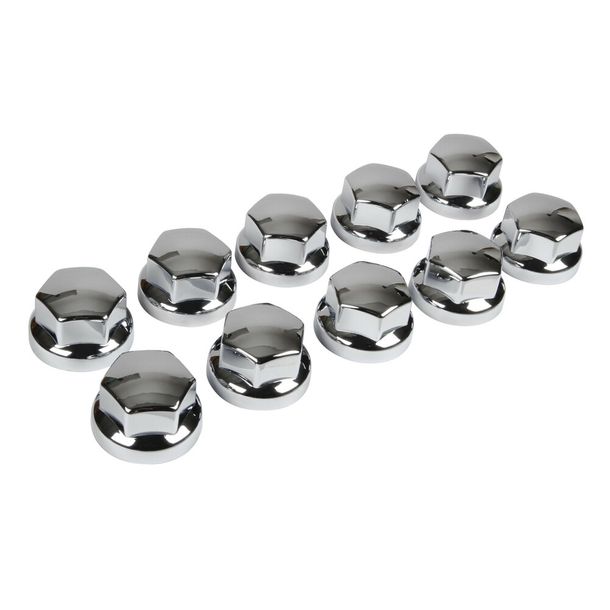 Ensemble de 10 capuchons de vis universels en ABS - Ø 32/33 mm - Cromo