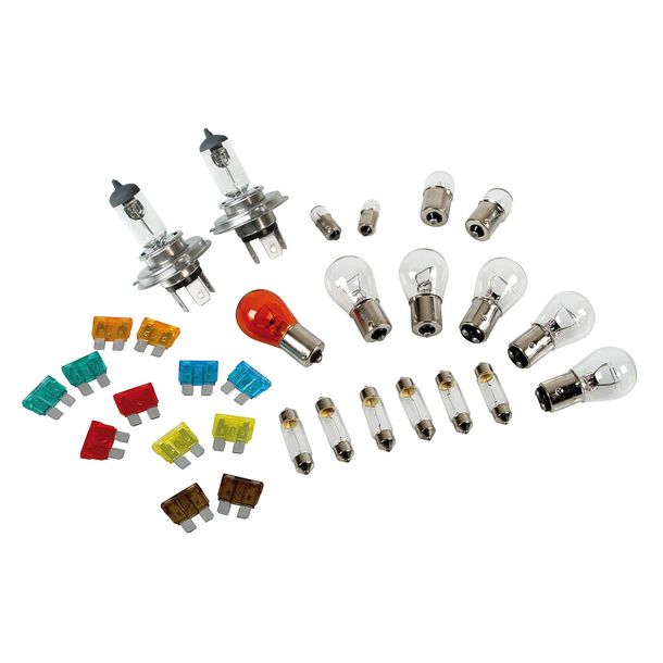 Lamp Kit Replacement Lamps 30 pcs, Halogen 2xH4 - 24V