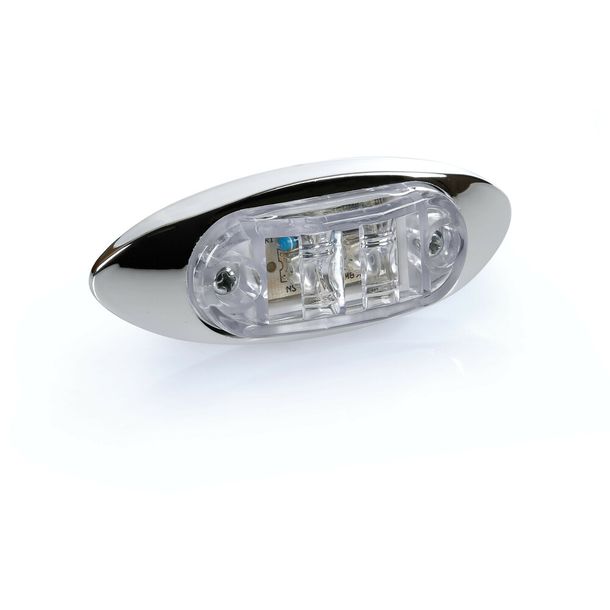 Omtreklicht met 2 LEDs, 24V - Wit