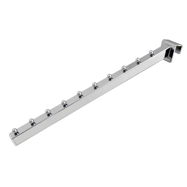 Angled Hanger 10 Reinforced Rungs, chrome plated - 40 cm