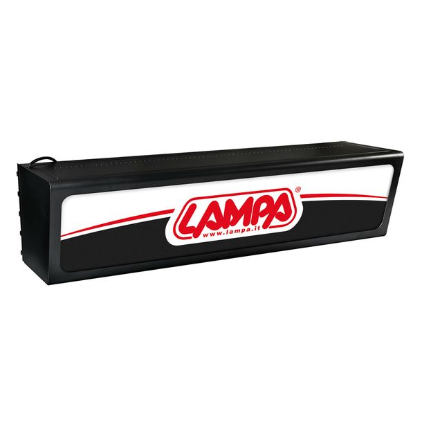 Backlit protruding headrest, 230V - Black