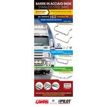Poster cm 58x160, guide in acciaio inossidabile