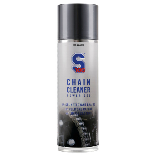 S100 Chaîne Nettoyant Power Gel - 300ml Nettoyant professionnel avec protection anticorrosion pour chaînes de moto