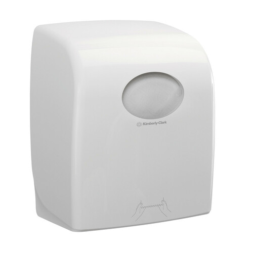Plastic dispenser for paper hand towels XL roll