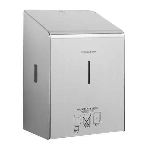 Dispenser aus Edelstahl für Papierhandtücher XL-Rolle