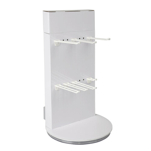 rotating cardboard table display stand