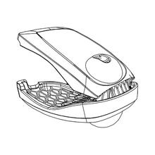 Morsetto di ricambio per i supporti per biciclette Foldclick e Justclick