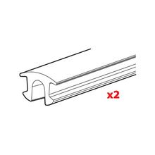 Jeu de caoutchoucs Nordrive inférieurs 125 cm, 2 pièces