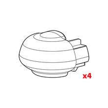 Ensemble de 4 bouchons pour rails Alumia, Rail Alumia, Alumia In-Rail